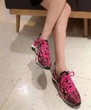 美国代购 ASH 16 厚底拼色透气轻便跑步鞋低帮休闲系带运动女鞋