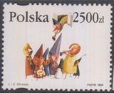 波兰 1994  圣诞节邮票：卡通漫画 1全 MNH