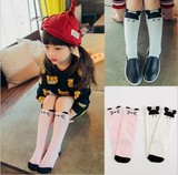 儿童袜子批发 进口款棉品童袜 韩国秋冬季卡通猫和老鼠纯棉中筒袜