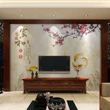 中国风3d墙纸大型壁画中式 客厅电视背景墙壁纸卧室定制无缝墙布