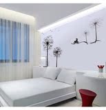3D定制客厅卧室电视背景墙壁纸壁画现代简约蒲公英墙纸无缝墙布