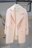 包邮2015春季新品 韩版休闲品质显瘦小西装 中长款茧型女装外套