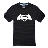 蝙蝠侠大战超人男士夏纯棉T恤  复联短袖 男女修身新款体恤包邮