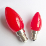 LED灯泡E12佛灯红色1W神台蜡烛灯泡E14小螺口佛台莲花灯节能光源