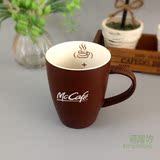 正品麦当劳McCafe麦咖啡陶瓷杯12盎司/马克杯带勺/经典咖啡杯