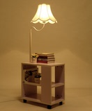 置物书架落地灯客厅卧室书房茶几床头新款木艺可选调光遥控装饰灯