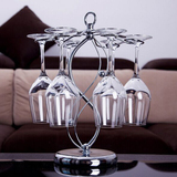 欧式时尚 红酒杯架葡萄酒杯架沥水杯架铁艺杯架家用摆件 高脚杯架