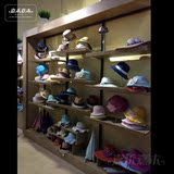 帽子饰品店铺陈列柜 展示柜定制 上墙展示架货架高柜背板陈列柜