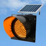 包邮LED太阳能交通爆闪灯 太阳能黄闪灯 交通警示灯 道路口频闪灯