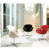 简约设计师沙发 天鹅椅现代单人沙发椅 时尚贝壳休闲椅  创意转椅