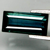 纯天然蓝绿色蓝宝石裸石男女戒指戒面长方形0.98克拉证书视频包邮