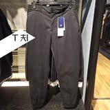GR/grsaga正品代购16夏男黑色光滑时尚运动收脚休闲裤11623128645