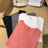 DODOYZ 韩版基础款T恤女短袖韩国夏季宽松显瘦光板简约圆领体恤