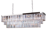 10头水晶长方型餐厅吊灯 美国原单 客厅灯 卧室灯 走廊灯 需定制