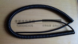 纯铜二芯弹簧线 螺旋电缆 耐磨电线 电源线 2*0.3平方 拉开3米