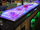 酒店自助餐LED灯冰盘刺身盘 不锈钢玻璃果汁饮料啤酒寿司海鲜冰槽