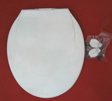 白色马桶盖板PP塑料坐便盖厕所板全新料老式下锁通用薄款O型盖板