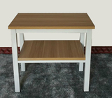 钢木厨房切菜桌子多层两层三层置物桌定做实木饭桌简易餐桌包邮