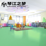 绿色幼儿园卡通PVC地板塑胶地板革防水环保加厚地板胶地板纸贴