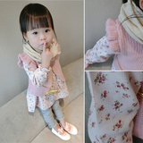 新款女童婴儿童装春装女宝宝小童两件套装韩版春秋衣服1-2-3-4岁