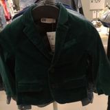 【降200】HM正品代购儿童男童墨绿色加厚西装西服外套特价