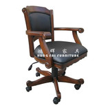包邮实木电脑椅家用美式办公转椅升降老板椅欧式真皮座椅特价促销