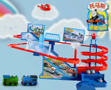 俞氏兴托马斯新型电动火车头爬楼梯立体旋转多层轨道车组合玩具