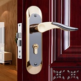 简欧金色锁具实木室内门锁卧室锁执手房门卧室门锁铜锁芯质保5年