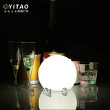 led发光圆球灯充电酒吧台灯创意遥控卧室床头灯简约现代装饰台灯