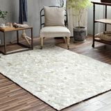 巴西进口奶牛皮几何拼接地毯客厅门厅拼接地毯地垫可定制特价包邮