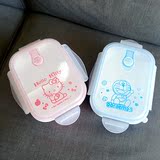【萌小依】可爱卡通Kitty多啦A梦微波炉便当盒 分格耐热水果饭盒