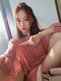 2016夏季韩版新款纯色中长款宽松七分袖v领雪纺衫女系带收腰上衣