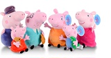正版佩佩猪儿童玩具毛绒PeppaPig乔治粉红猪小妹公仔小猪佩奇套装