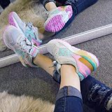夏季韩版潮运动鞋女鞋平底厚底气垫鞋透气休闲学生跑步鞋板鞋单鞋
