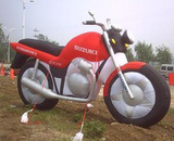 充气赛车摩托气模 充气模型 产品造型定制 汽车模型定制厂家