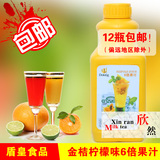 盾皇果汁 6倍水果浓缩果汁 果味饮料 盾皇6倍金桔柠檬汁 1.6L