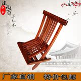红木家具便携折叠小椅子实木钓鱼凳儿童椅花犁木创意休闲马扎特价