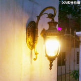 欧式户外花园大门壁灯室外灯饰 别墅LED阳台墙壁灯露台灯防水灯罩