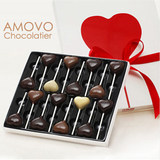 amovo魔吻进口料手工DIY创意巧克力棒棒糖礼盒纯可可脂零食