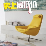 现代休闲办公简约时尚单人设计师椅子样板房售楼处洽谈沙发椅特价