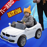 新款儿童电动车四轮遥控宝宝可坐汽车双驱动摇摆电瓶童车带推杆