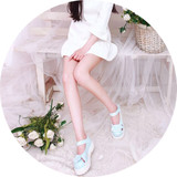 小和尚shop 日系夏季新款珍珠贝壳凉鞋厚底可爱圆头女鞋学生鞋