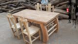 厂家直销批发明清古典原生态家具实木香樟木老榆木餐桌茶桌