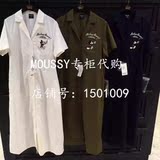 moussy专柜代购2016夏女米奇衬衫连衣裙0109AV30-5140