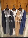 moussy专柜代购2016秋款女士休闲纯色编织开衫0109AB70-5200