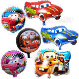 麦昆汽车总动员气球 卡通汽车铝膜铝箔气球 充气玩具生日布置