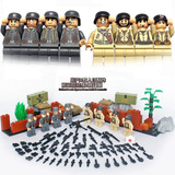 乐高积木军事系列二战西线喋血德军人仔拼装积木儿童男孩益智玩具