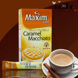 包邮韩国进口麦馨maxim卡布奇诺焦糖玛奇朵三合一速溶咖啡10条装
