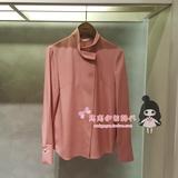 MICHAA 美西亚韩国专柜正品代购16秋款气质简约优雅纯色修身衬衫