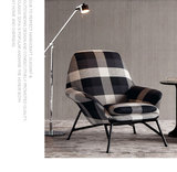 北欧设计师单人休闲沙发椅子客厅样品房大堂公共接待洽谈躺椅